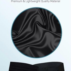 Elegant Black Satin Cummerbund